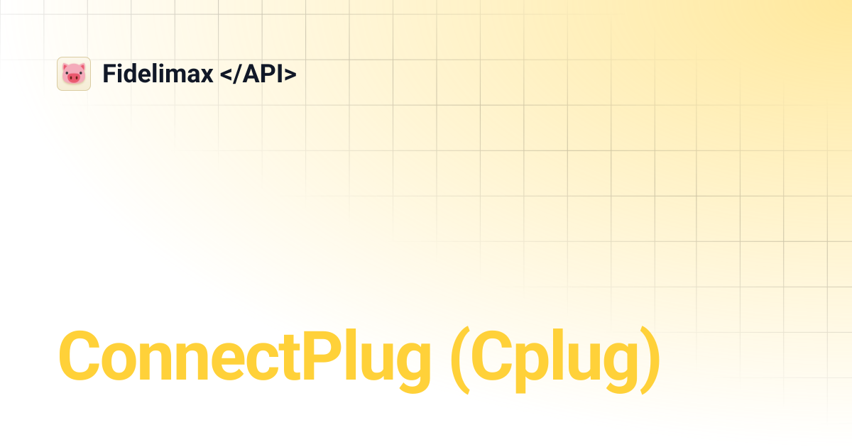 ConnectPlug (Cplug) | Fidelimax